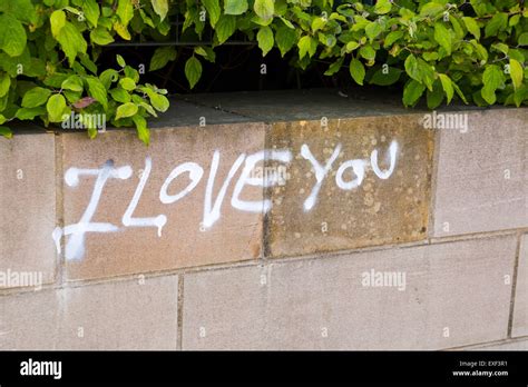 I Love You - public graffiti Stock Photo - Alamy