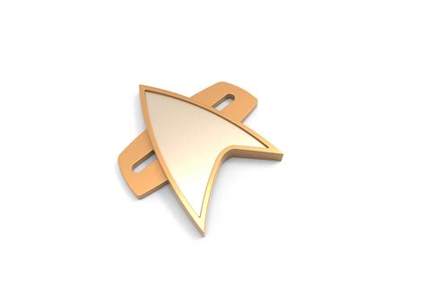 Star Trek Badge Voyager - 3D Print Model by 3dsldworks