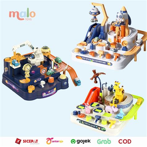 Jual Malotoys Car Adventure Brain Game Parking Train Adventure Car