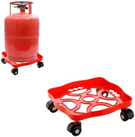 Suzec Square Lpg Cylinder Trolley Oil Tin Multipurpose Trolley With