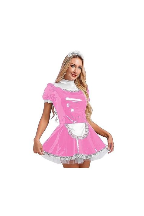 Chictry Femme D Guisement Soubrette Serveuse Cosplay Maid Uniforme