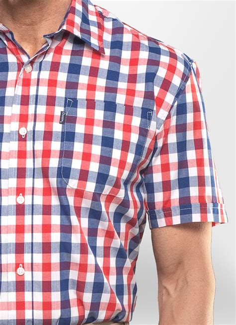 Holkham Short Sleeve Checked Shirt