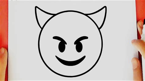 Comment dessiner l emoji du diable étape par étape facile YouTube