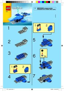 Manual De Uso Lego Set 7871 Creator Ballena