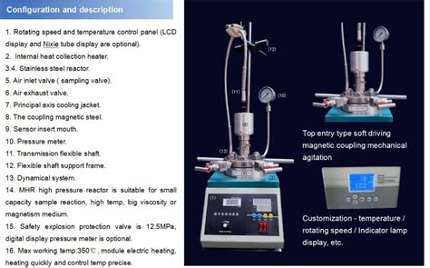 Hot Polymerization Reactors With Magnetic Stirrer High Pressure Reactor