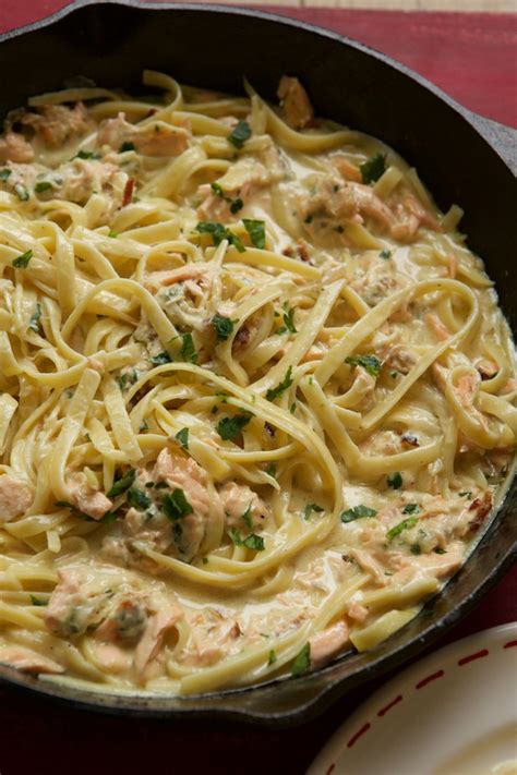 Recipe Fettuccine Alfredo With Salmon Marla Meridith