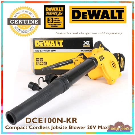 DeWalt DCE100N KR Compact Cordless Jobsite Blower 20V Max Li Ion