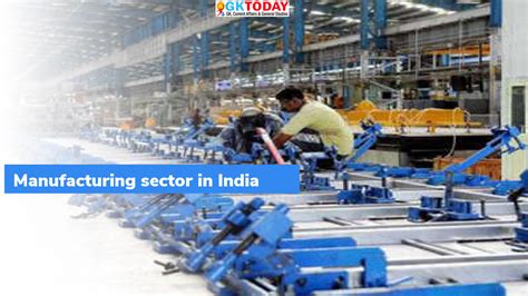 manufacturing sector in India - GKToday