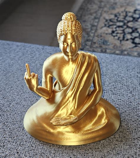 Buddha Statue Mit Mittelfinger D Gedruckt Gedruckt Mit Flsun V Cults