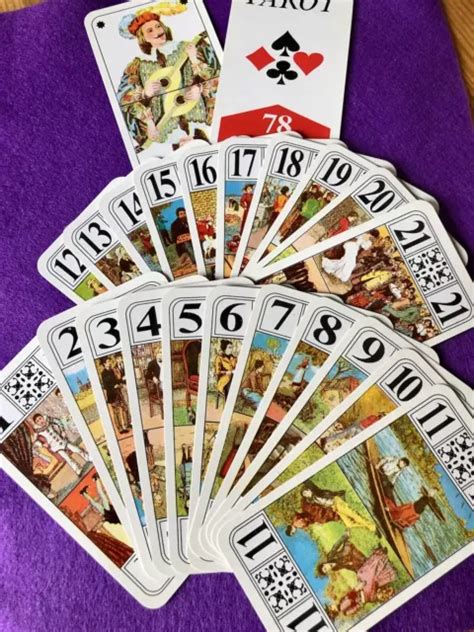 VINTAGE JEU DE Tarot 78 Cartes Plastifiees Cards £20.00 - PicClick UK