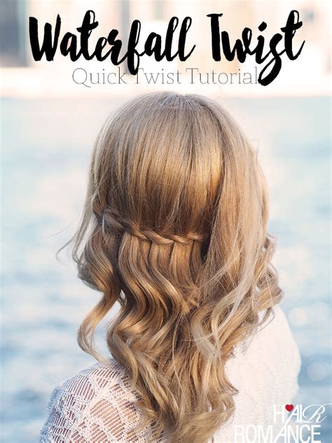 The Easiest Way To Do A Waterfall Twist Braid Hair Romance