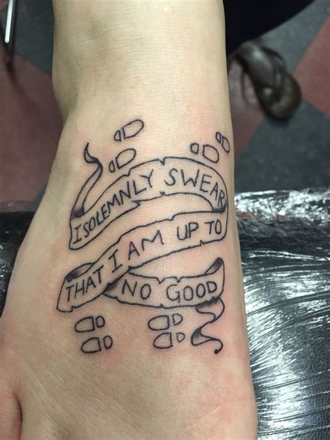 Harry Potter Tattoo I Solemnly Swear Tattoo I Solemnly Swear That I Am