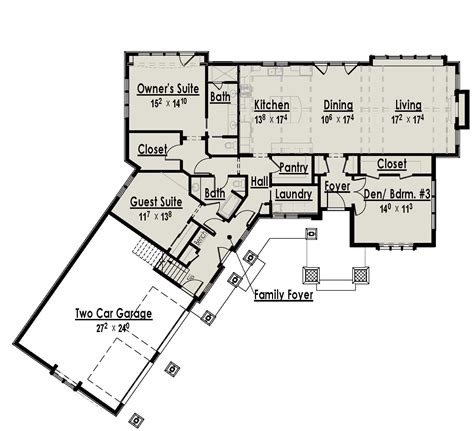 Mountain Escape With Craftsman Accents Floor Plan Sdl Custom Homes