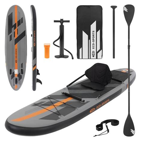 Planche De Stand Up Paddle Gonflable Avec Si Ge Kayak X X Cm Gris