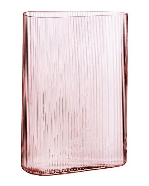 Nude Glass Mist Dusty Rose Tall Vase In Pink ModeSens