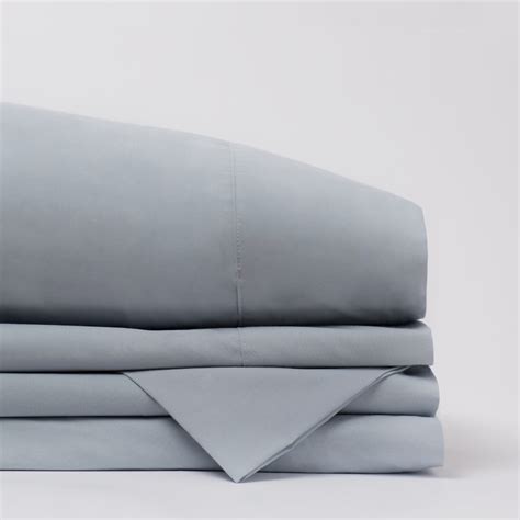 American Made 100% Cool Flow Cotton Sheet Set - Blue Mist – American Cotton