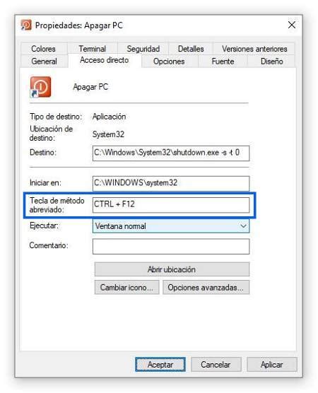 Crear Acceso Directo Y Atajo De Teclado Para Apagar Windows 10