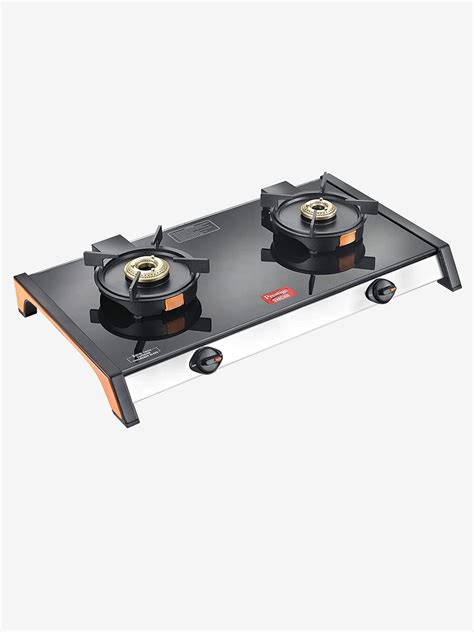 Prestige Svachh 2 Burner Gas Stove Glass Top With Liftable Burner