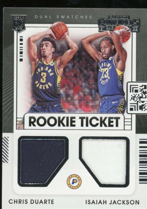 Chris Duarte Isaiah Jackson Contenders Rookie Ticket Dual