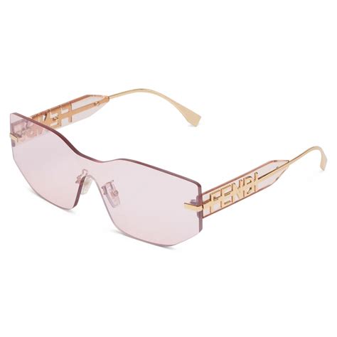 Fendi Fendigraphy Round Sunglasses Pink Sunglasses Fendi Eyewear Avvenice