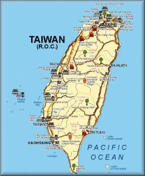 Taiwan Map Tourist Attractions - ToursMaps.com