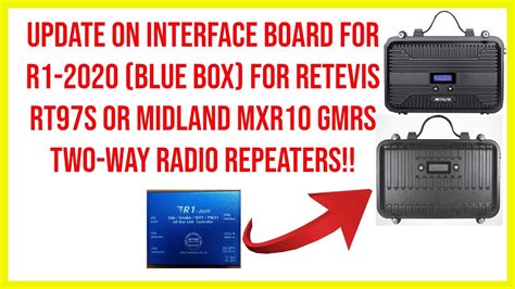 Update Interface Board For R1 2020 Retevis Rt97s Or Midland Mxr10