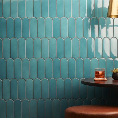 Parry Turquoise X Glossy Ceramic Tile Tilebar