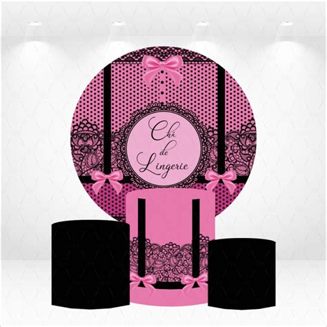 Painel Redondo Kit De Capas De Cilindros Lingerie Elo