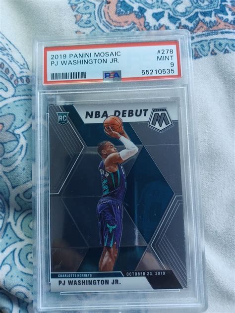 Panini Mosaic Pj Washington Jr Psa Ebay