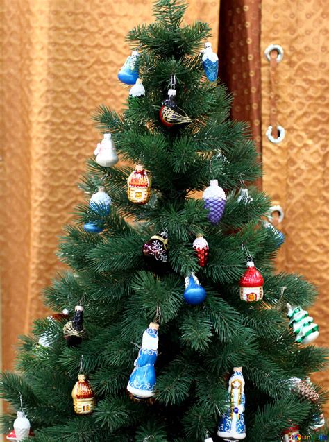 Christmas Tree With Vintage Toys Free Image