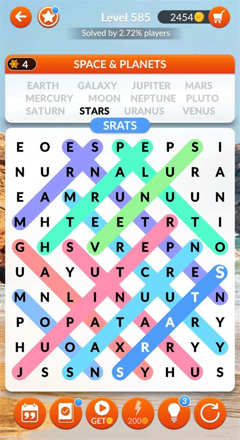 Word Search Explorer Level Space Planets Answers Qunb