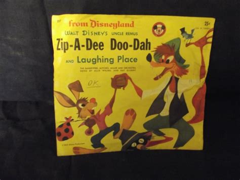 Zip a Dee Doo Dah record FREE SHIPPING by Gr8items on Etsy