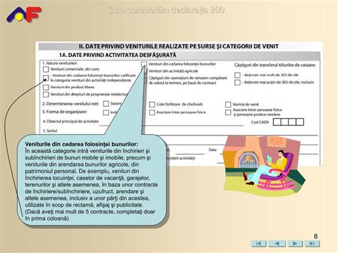 PPT Se completează doar de persoanele fizice Se referă la veniturile