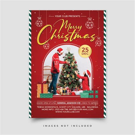 Premium Psd Merry Christmas Poster Template