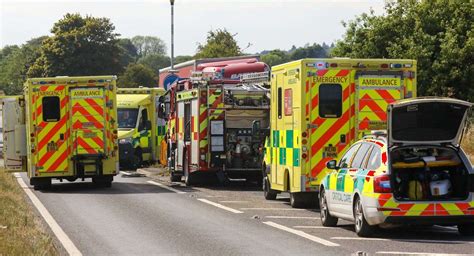 A20 Near Lenham Closed After Crash Near Faversham Road And Hubbard Hill