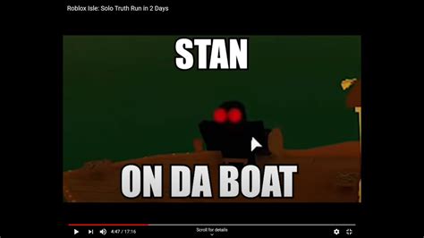 Roblox Isle Were Going On A Stan Hunt Youtube