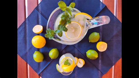 Limonata Alla Menta Fresca E Dissetante Bevanda Estiva Youtube