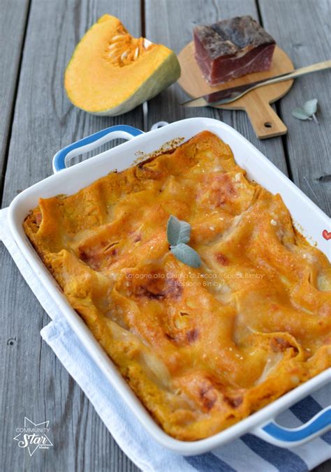 LASAGNE ALLA CREMA DI ZUCCA E SPECK BIMBY Passione Bimby