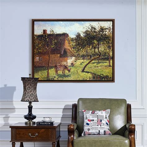 Camille Pissarro Field At Varengeville Large Wall Art Framed Wall Art