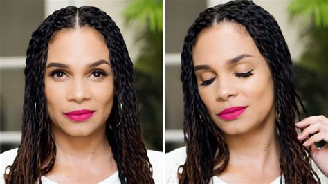 Natural Hair How To Do Two Strand Twists On Long Hair Youtube