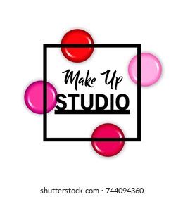 Makeup Studio Logo Design Template Stock Vector (Royalty Free ...