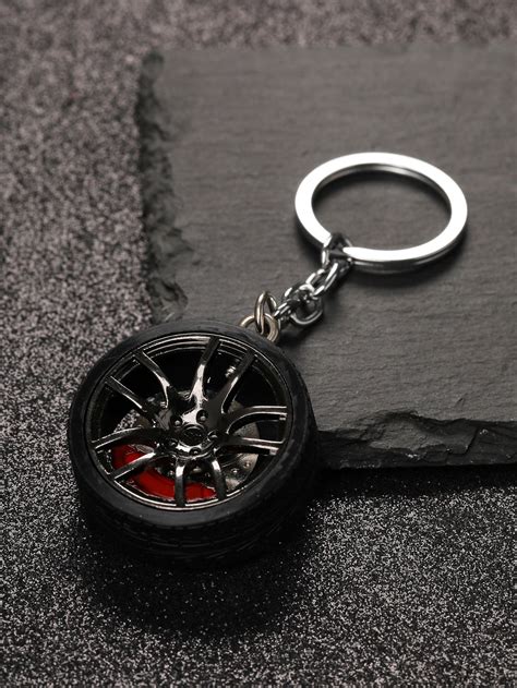 Men Wheel Charm Keychain Classy Keychain Car Accessories For Guys