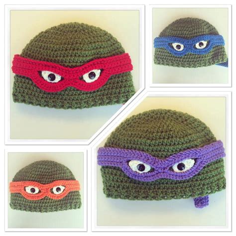 Ninja Turtle Hat Crochet Pattern Pdf Digital Download Etsy Crochet