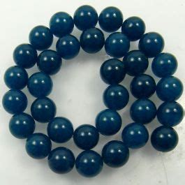 Uk Semi Precious And Gemstone Beads Malay Jade Dyed Mid Royal Blue