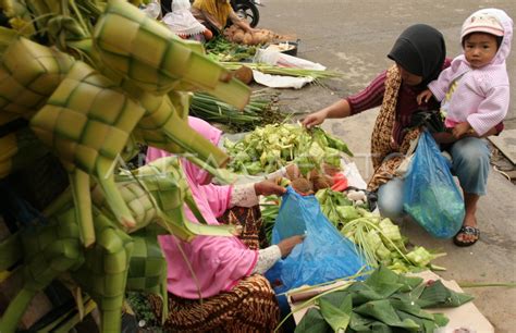 Kulit Ketupat Ketupat Antara Foto