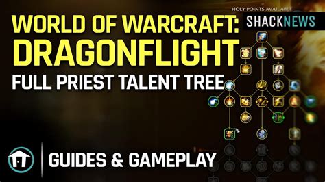 World Of Warcraft Dragonflight Full Priest Talent Tree Youtube