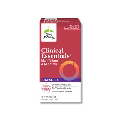 Terry Naturally Clinical Essentials Multi Vitamin And Minerals 120 Caps Supplements And Vitamins