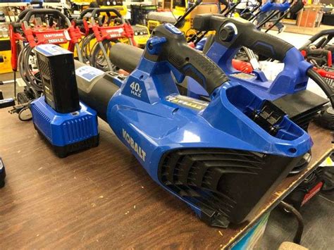 Kobalt 40v Max Cordless Blower Includes Battery And Charger Prime Time Auctions Inc