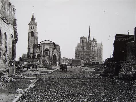 Amiens Amiens bombardé après la seconde guerre mondiale Carte