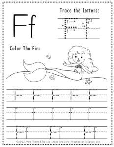 Free Alphabet Do A Dot Printables Worksheets Letter F Mermaid Themed